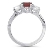 Three Stone Pave Zasti Ring