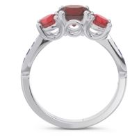 Three Stone Pave Zasti Ring