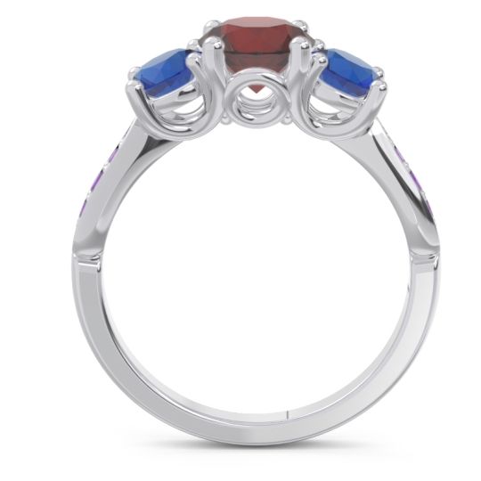 Three Stone Pave Zasti Ring