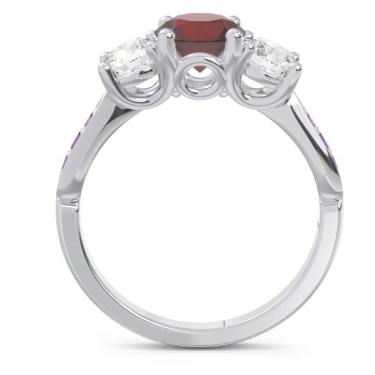 Three Stone Pave Zasti Ring