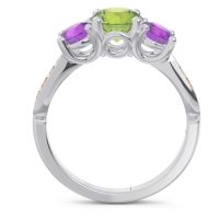 Three Stone Pave Zasti Ring