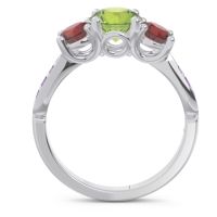 Three Stone Pave Zasti Ring