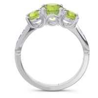 Three Stone Pave Zasti Ring