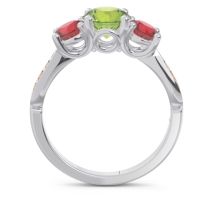 Three Stone Pave Zasti Ring