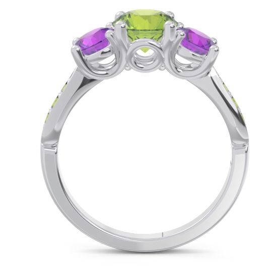 Three Stone Pave Zasti Ring