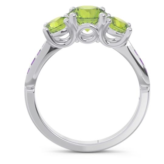 Three Stone Pave Zasti Ring