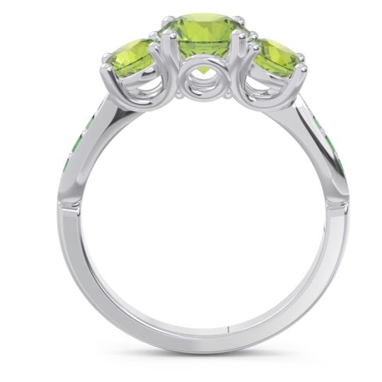 Three Stone Pave Zasti Ring