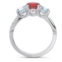 Three Stone Pave Zasti Ring