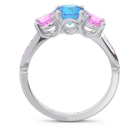 Three Stone Pave Zasti Ring