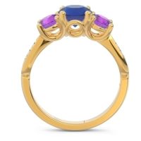 Three Stone Pave Zasti Ring