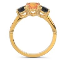 Three Stone Pave Zasti Ring