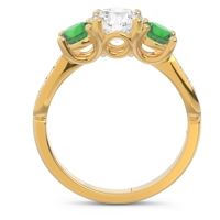 Three Stone Pave Zasti Ring