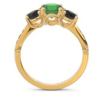 Three Stone Pave Zasti Ring