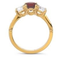Three Stone Pave Zasti Ring