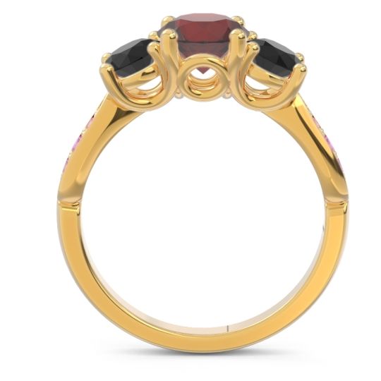 Three Stone Pave Zasti Ring