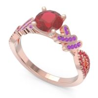 Milgrain Pave Granthi Ring