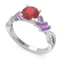 Milgrain Pave Granthi Ring