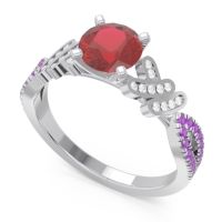 Milgrain Pave Granthi Ring