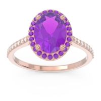Halo Pave Oval Parampara Ring