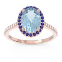 Halo Pave Oval Parampara Ring