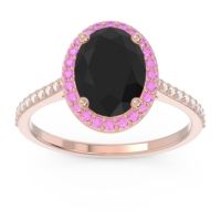 Halo Pave Oval Parampara Ring