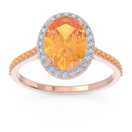 Halo Pave Oval Parampara Ring