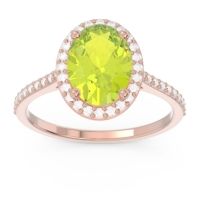 Halo Pave Oval Parampara Ring