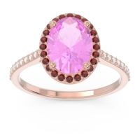 Halo Pave Oval Parampara Ring