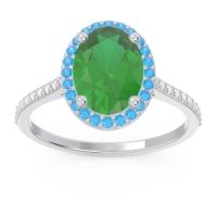 Halo Pave Oval Parampara Ring