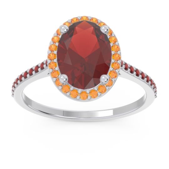 Halo Pave Oval Parampara Ring