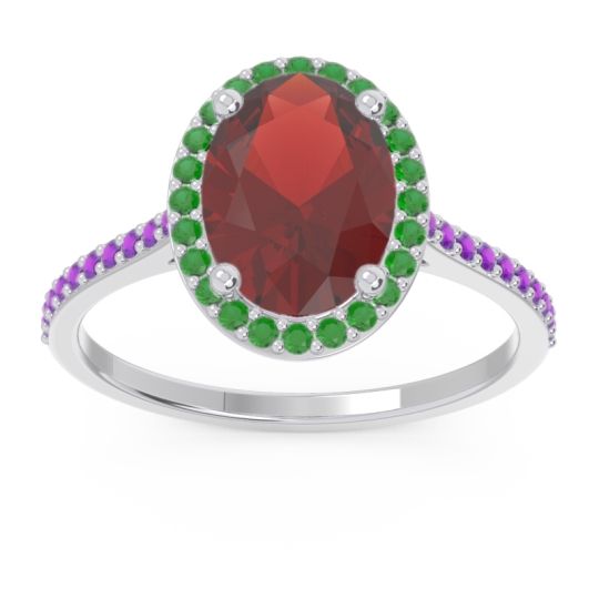 Halo Pave Oval Parampara Ring