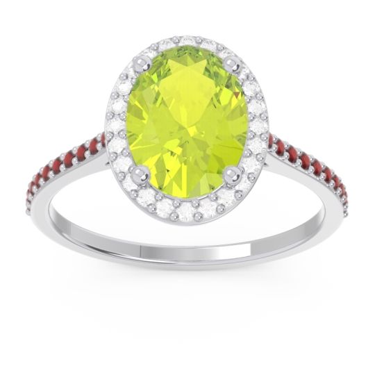 Halo Pave Oval Parampara Ring