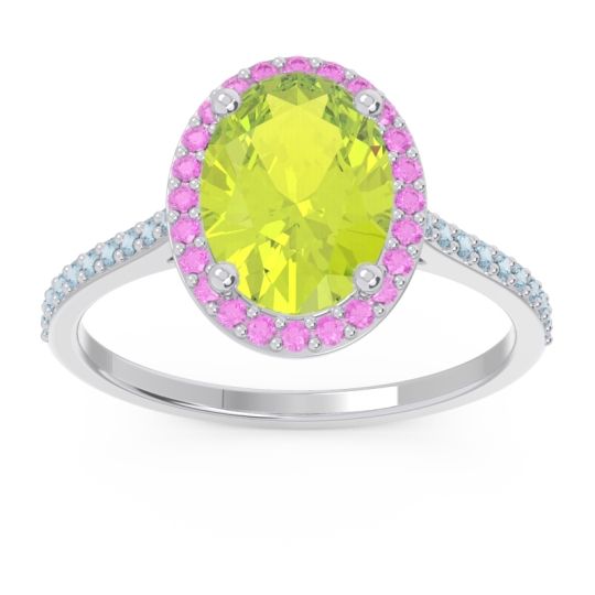 Halo Pave Oval Parampara Ring