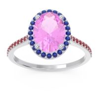 Halo Pave Oval Parampara Ring