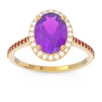 Halo Pave Oval Parampara Ring