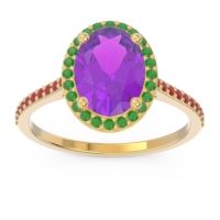 Halo Pave Oval Parampara Ring