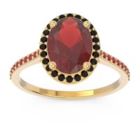 Halo Pave Oval Parampara Ring