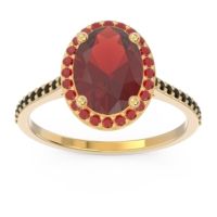 Halo Pave Oval Parampara Ring