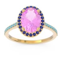 Halo Pave Oval Parampara Ring