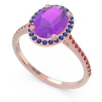 Halo Pave Oval Parampara Ring