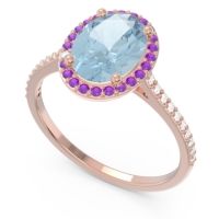 Halo Pave Oval Parampara Ring