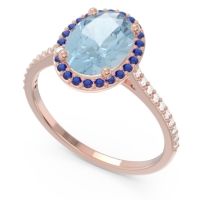 Halo Pave Oval Parampara Ring