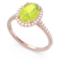 Halo Pave Oval Parampara Ring