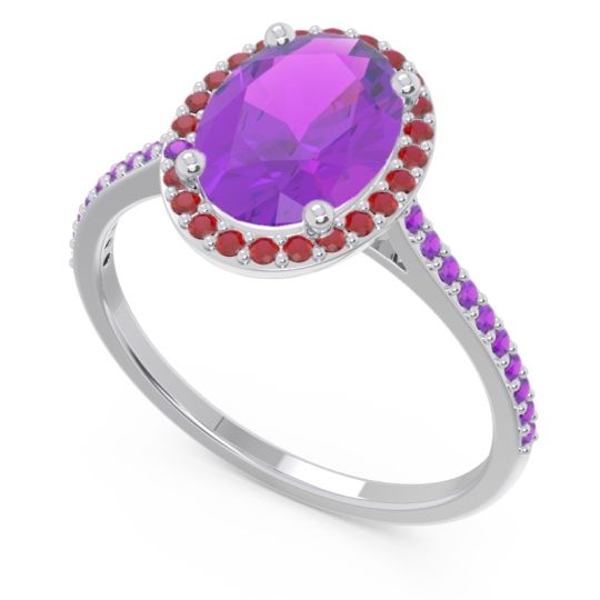 Halo Pave Oval Parampara Ring
