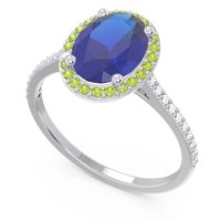 Halo Pave Oval Parampara Ring