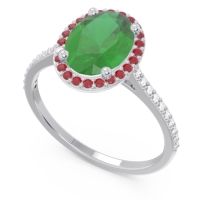 Halo Pave Oval Parampara Ring