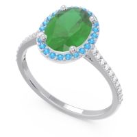 Halo Pave Oval Parampara Ring