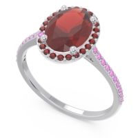 Halo Pave Oval Parampara Ring
