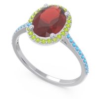 Halo Pave Oval Parampara Ring