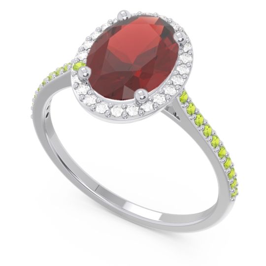 Halo Pave Oval Parampara Ring
